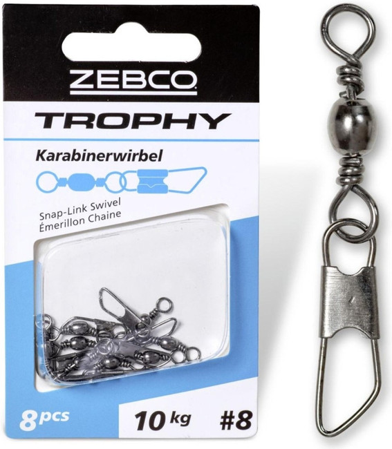Agrafka z krętlikiem Zebco Trophy Carbine Swivel